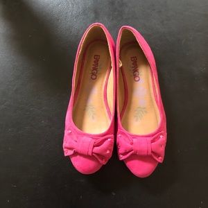 Bongo Girls Pink Bow tie Flats